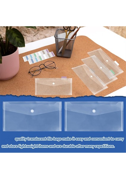 40 Paket 5 x 10 Inç Çıtçıtlı Kapatmalı Şeffaf Plastik Zarflar (Yurt Dışından)