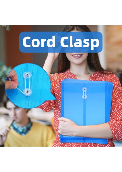 12'li Paket Düğmeli ve Ipli Bağlamalı Zarflar (Yurt Dışından)