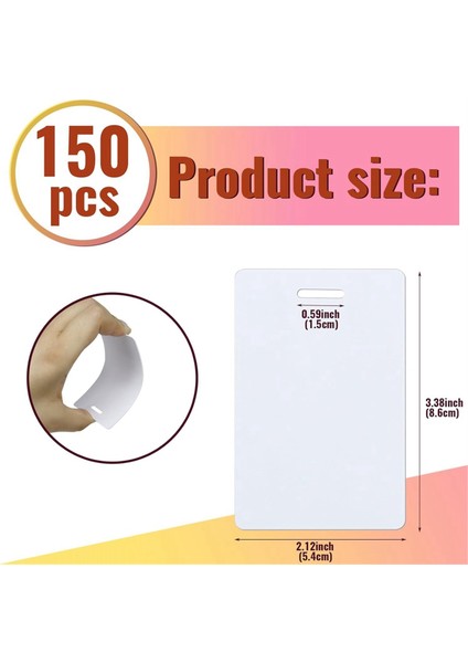 150 Paket Beyaz Pvc Kartlar Slot Delgeçli, Standart CR80 30MIL (Yurt Dışından) fiyatları