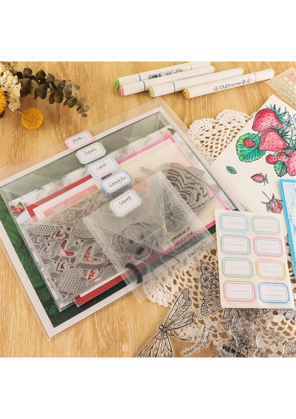 10 Paket Büyük Saklama Çantası, Yeniden Kapatılabilir Plastik Zarf Cepleri (Yurt Dışından) indirimleri