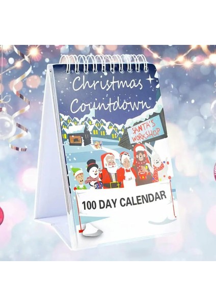 2024 100 Günlük Noel Geri Sayım Takvimi Masaüstü Advent Takvimi (Yurt Dışından)