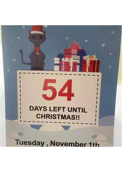 2024 100 Günlük Noel Geri Sayım Takvimi Masaüstü Advent Takvimi (Yurt Dışından)