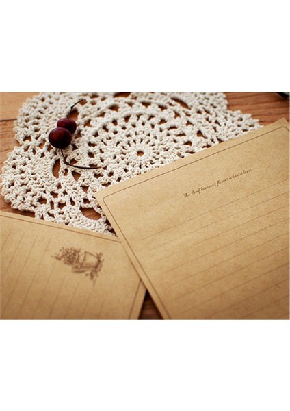12PC Vintage Kraft Kağıt Yazı Kağıdı Avrupa Tarzı Kağıt Numarası 5 (Yurt Dışından)