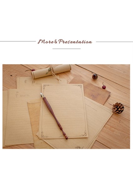 12PC Vintage Kraft Kağıt Yazı Kağıdı Avrupa Tarzı Kağıt Numarası 5 (Yurt Dışından)
