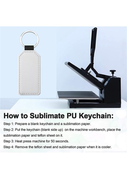 20 Paket Süblimasyon Boşlukları Anahtarlık Dikdörtgen Gümüş (Yurt Dışından) indirimleri