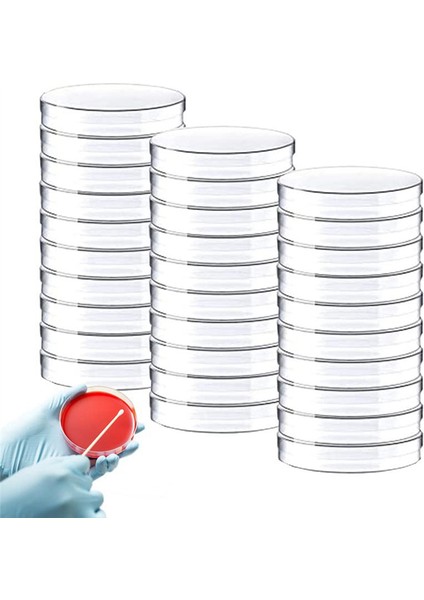 30 Paket 90 x 15 mm Plastik Tabaklar, Kültür Tabakları (Yurt Dışından)