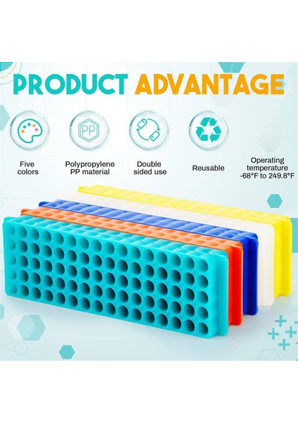 10 Adet Tüp Rafı Her Biri 80 Kuyu Vial Rafı Test Tüp Rafı (Yurt Dışından) fiyatları