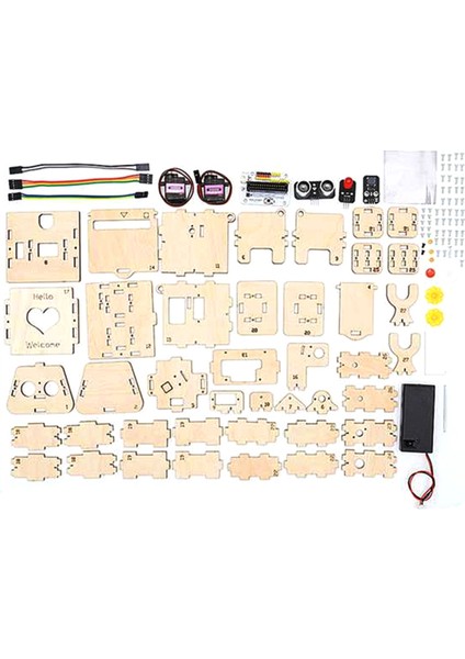 Programlanabilir Çift Akıllı Programlanabilir Hoş Geldiniz Robot Kiti (Yurt Dışından)