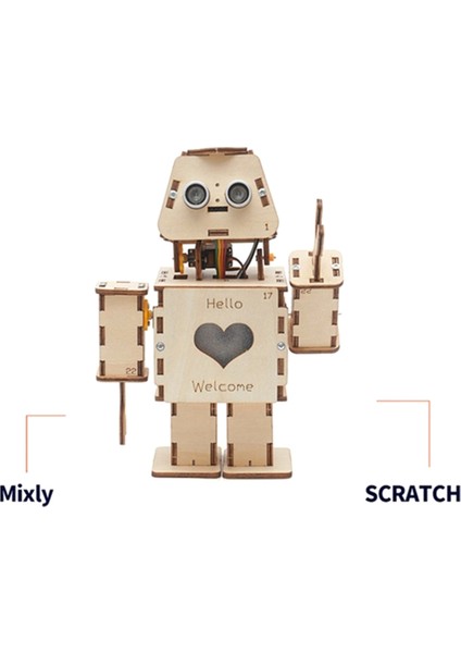 Programlanabilir Çift Akıllı Programlanabilir Hoş Geldiniz Robot Kiti (Yurt Dışından)
