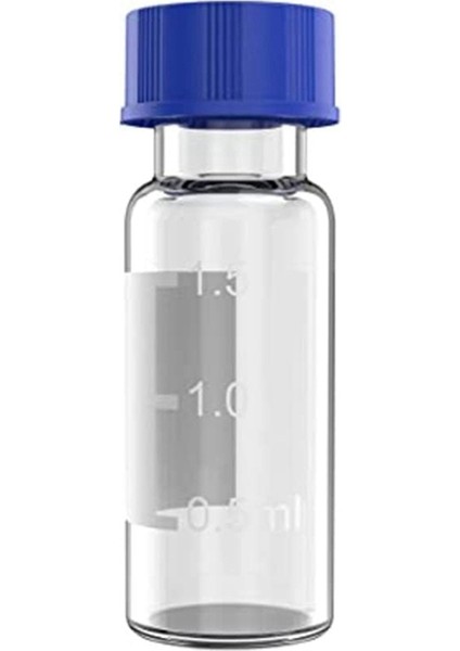 100 Paket Flakon, 2 ml Hplc Flakon, Üzerine Yazma Noktası ve Derecelendirmelerle, Şeffaf (Yurt Dışından)