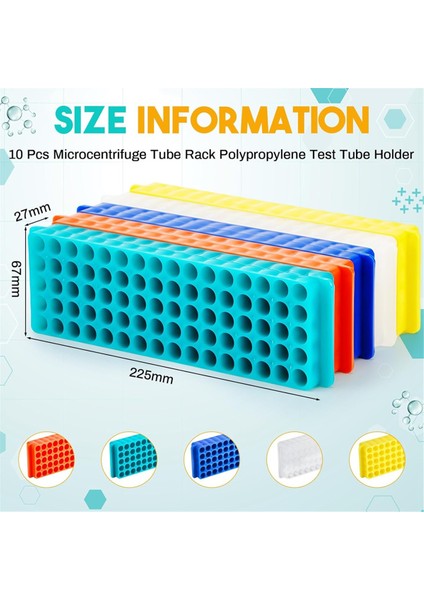 10 Adet Tüp Rafı Her Biri 80 Kuyu Vial Rafı Test Tüp Rafı (Yurt Dışından) modelleri