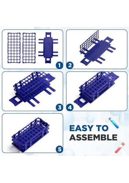 4 Adet Plastik Test Tüpü Rafı Test Tüpü Tutucu Rafı 60 Delik (Yurt Dışından) indirimleri