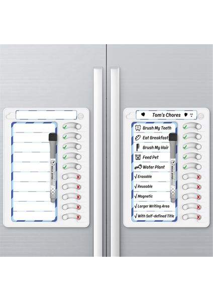 Silinebilir Ev Izleme Panosu Günlük Yapılacaklar Listesi Planlayıcısı Kontrol Et (Yurt Dışından)