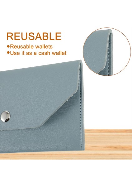 3 Adet Nakit Zarflar, Su Geçirmez Para Zarfları, Kırmızı & Kahverengi & Mavi (Yurt Dışından) modelleri