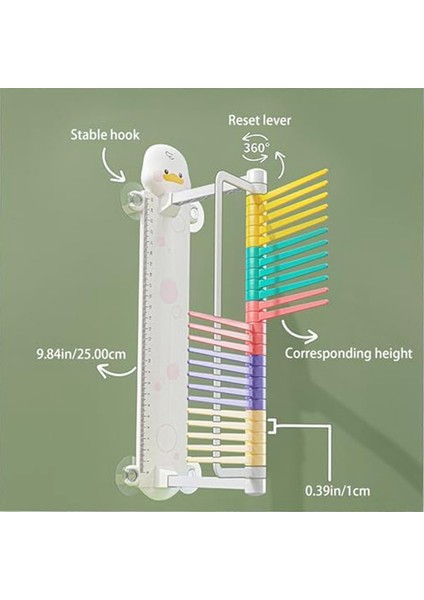 Çocuklar Için Dikey Zıplama Test Cihazı Karikatür Ördek Duvara Monte Zıplama Eğitmeni (Yurt Dışından) modelleri
