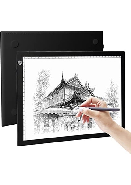 A4 LED Işık Pedi, USB ile Çalışan Çizim Tahtası, Ayarlanabilir Parlaklık Kutusu (Yurt Dışından)