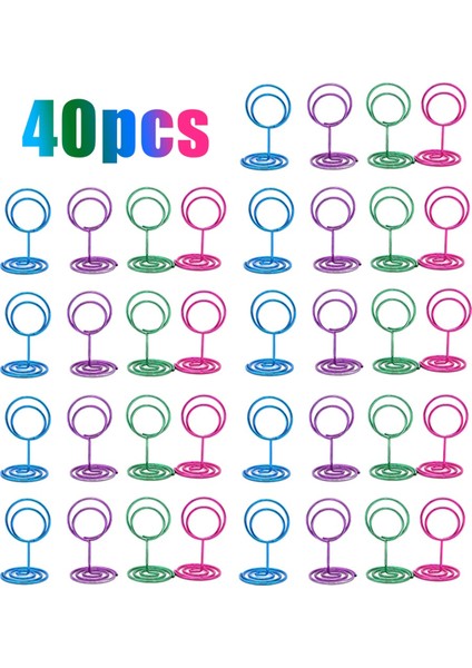 40 Adet Masa Numarası Tutucuları Yer Kartı Tutucuları, Resim Tutucuları (Yurt Dışından) fiyatları