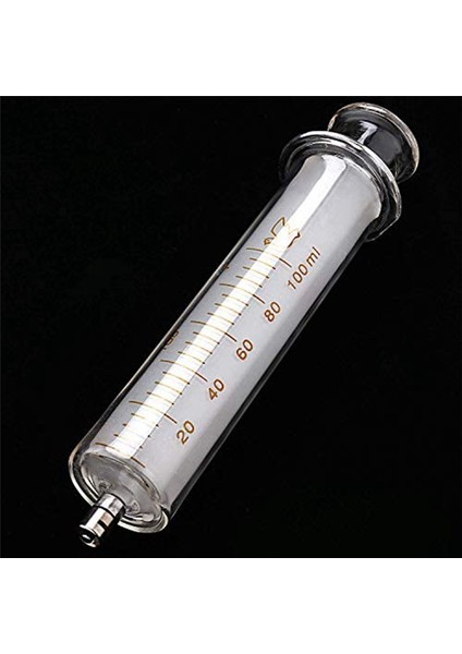1 Adet Kapaklı Cam Şırınga 100CC/ML Laboratuvar Için (Yurt Dışından) fiyatları