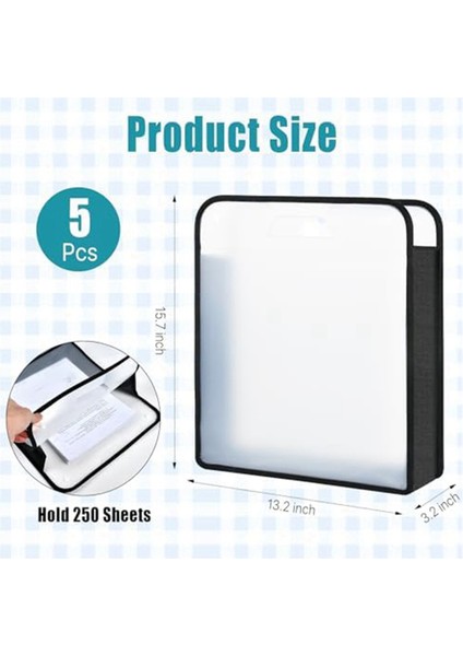 5 Adet Scrapbook Kağıdı Saklama Düzenleyicisi, 12X12 Sayfalar Için, Saplı (Yurt Dışından)