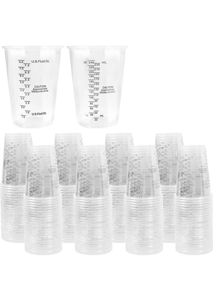 200 Adet 8oz Tek Kullanımlık Ölçüm Kapları Plastik Epoksi Reçine Karıştırma Kapları (Yurt Dışından) fiyatları