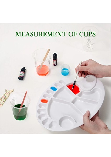 200 Adet 8oz Tek Kullanımlık Ölçüm Kapları Plastik Epoksi Reçine Karıştırma Kapları (Yurt Dışından) fırsatları