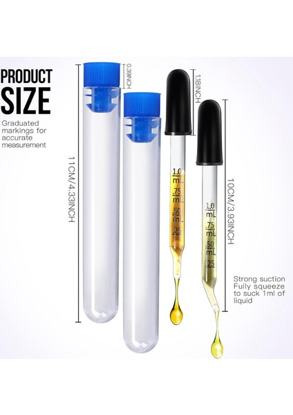 2 Paket 1 ml Cam Damlalıklı Pipet, Damlalıklar, Eğik ve Düz Uçlar (Yurt Dışından) fırsatları