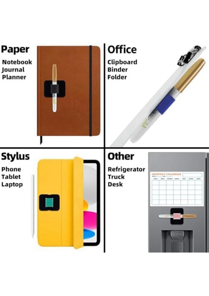 Paket Defter Kalem Tutucu, Kendinden Yapışkanlı Kalem Tutucu, Koyu Yeşil (Yurt Dışından)