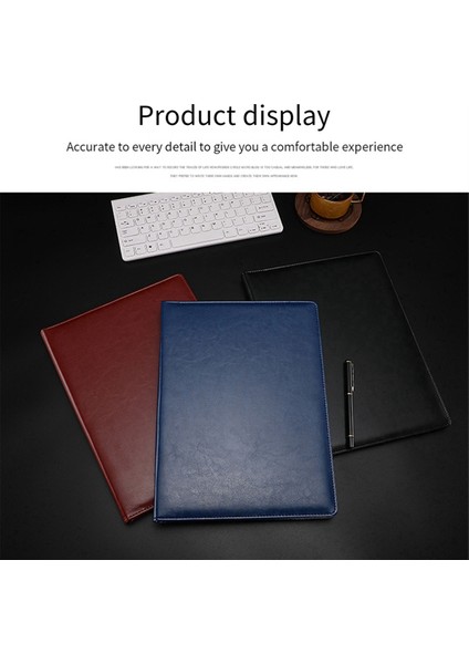 A4 Pu Padfolio Dosya Klasörü Portföy Iş Belge Tutucu, C (Yurt Dışından)