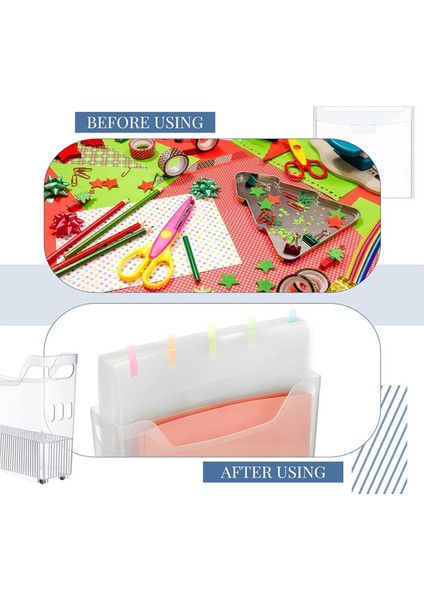 30.48X30.48 cm Etiketli ve 2 Scrapbook Kağıdı Saklama Kutusu (Yurt Dışından)