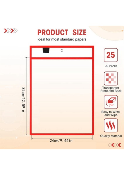 25 Parça Dosya Klasörleri 24X32CM Iş Notu Tutucu A (Yurt Dışından)