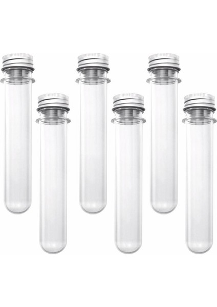 50 Adet 45ML Şeffaf Plastik Test Tüpü, Numune Tüpü (Yurt Dışından)