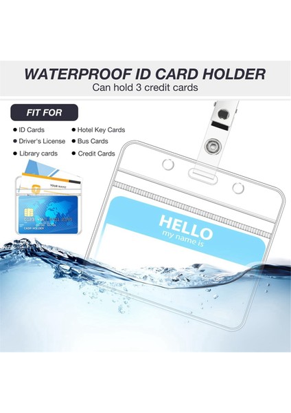 50 Adet Yatay Rozet Tutucu Metal Klipsli Şeffaf Isim Etiketi Rozeti (Yurt Dışından) indirimleri