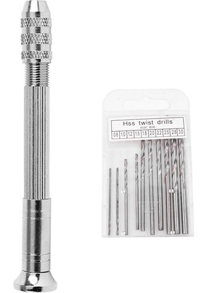 Gümüş El Büküm Matkabı Ağaç Işleme El Delme Aleti 0.8-3.0mm (Yurt Dışından)