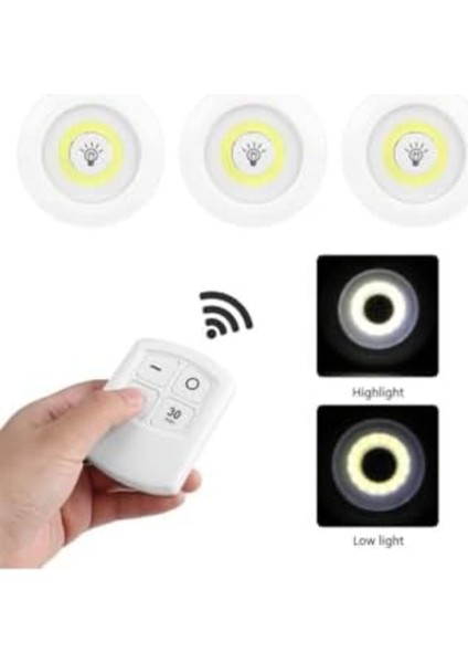 Httphop Kumandalı 3’lü Set Hero LED Kabin LED Mutfak Tezgah Banyo Dolap Aydınlatma Gece Lambas