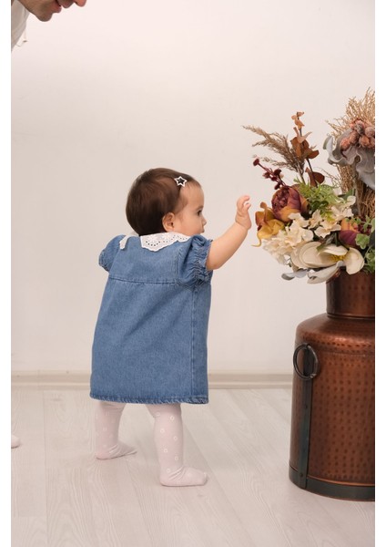 Kız Çocuk Yaka Detaylı Elbise modelleri