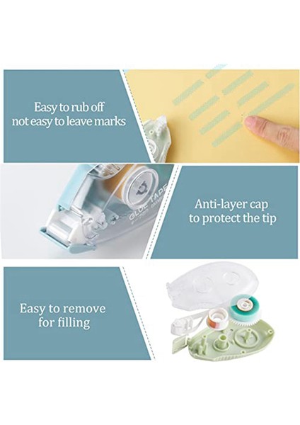 12 Adet Çift Taraflı Bant Rulosu 3 Renk Scrapbooking Bandı Için Bant (Yurt Dışından) fiyatları