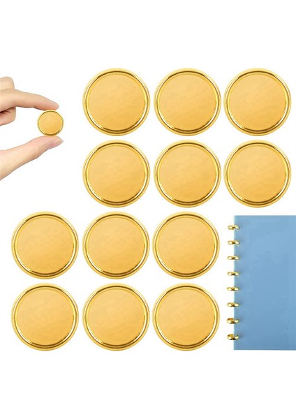 20 Adet Defter Scrapbooking Için Bağlayıcı Halkalar Kitap Diskleri (Altın) (Yurt Dışından)
