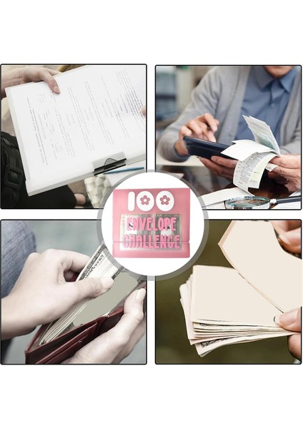 100 Zarf Para Tasarrufu Dosyası, Hediye Olarak Meydan Okuma Kitabı, C (Yurt Dışından)