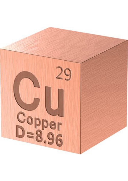 10 Parça Metal Element-Küpler - Periyodik Tablo Için Yoğunluk-Küp Seti (Yurt Dışından)