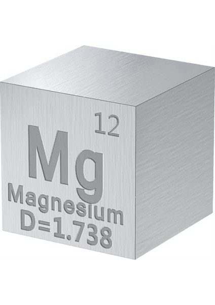 10 Parça Metal Element-Küpler - Periyodik Tablo Için Yoğunluk-Küp Seti (Yurt Dışından)