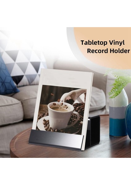 Siyah Vinil Plak Standı Albümler ve Plak Dekoru Için Vinil Plak Tutucu (Yurt Dışından)