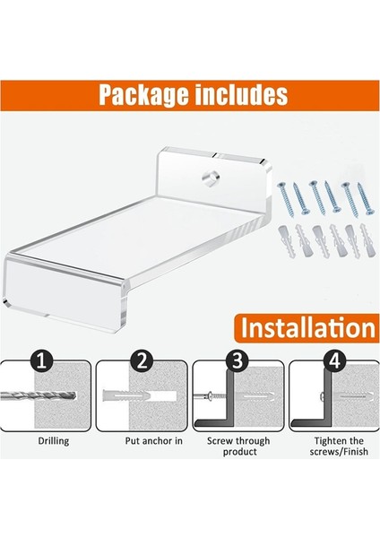 Koleksiyonlar Için 6 Adet Raf Duvar Sergileme Rafı, Sergileme Standı (Yurt Dışından) indirimleri