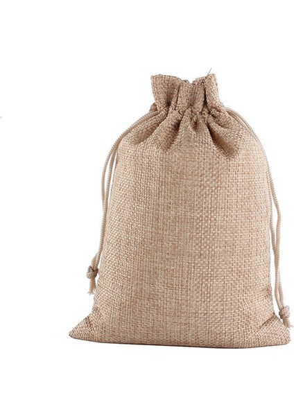 Çuval Bezi Bağcıklı Çanta Bağcıklı Keten Bağcıklı Cep Paketleme (Yurt Dışından)