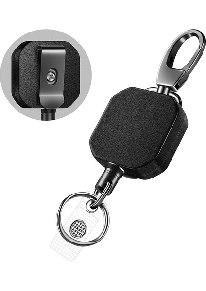 5 Adet Metal Geri Çekilebilir Rozet Tutucular Karabina Kemer Rozet Makaraları Klips (Yurt Dışından) modelleri