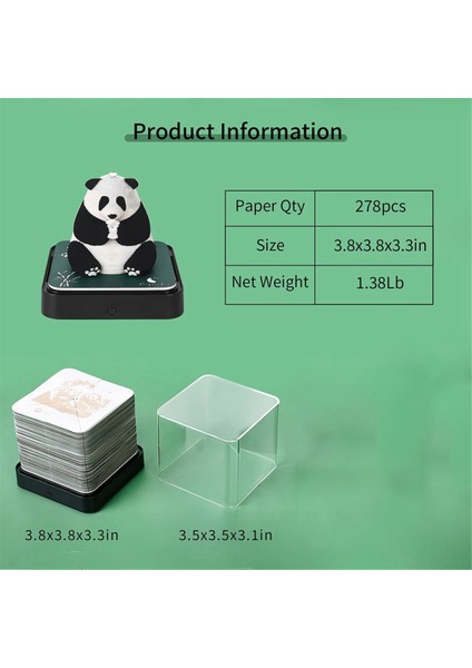 3D Sanat Takvimi 2024, Zaman Parçası Takvimi Panda (Yurt Dışından)