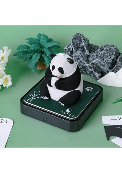 3D Sanat Takvimi 2024, Zaman Parçası Takvimi Panda (Yurt Dışından)