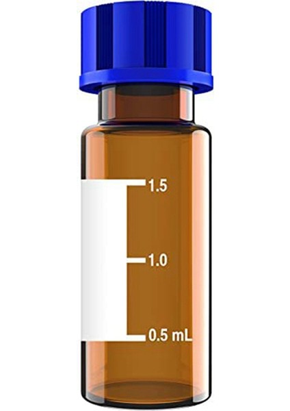 100 Paket Flakon, 2 ml Hplc Flakon, Üzerine Yazma Noktası ve Derecelendirmeler, Amber (Yurt Dışından)
