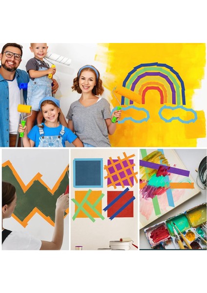 Renkli Maskeleme Bandı,sanat ve El Sanatları Için Renkli Ressam Bandı,a (Yurt Dışından)