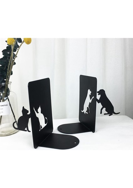Metal Köpek Kedi Hayvan Sevimli Kitap Destekleri, Siyah Kitap Desteği Dekoratif (Yurt Dışından) indirimleri