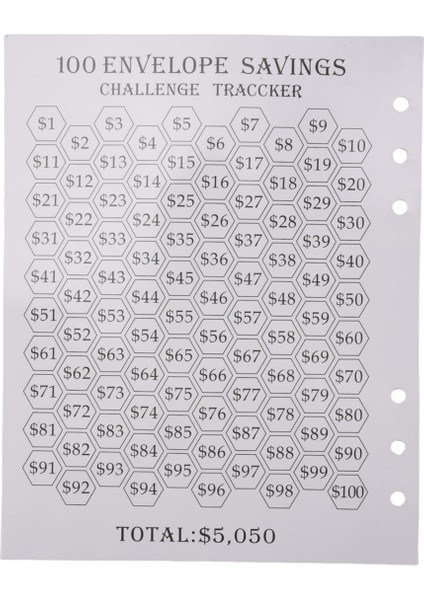 100 Zarf Mücadelesi Klasörü 5.050 Tasarruf Edin - Bütçe Klasörü, Sarı (Yurt Dışından)